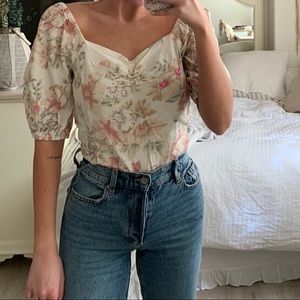 Antique Floral Blouse